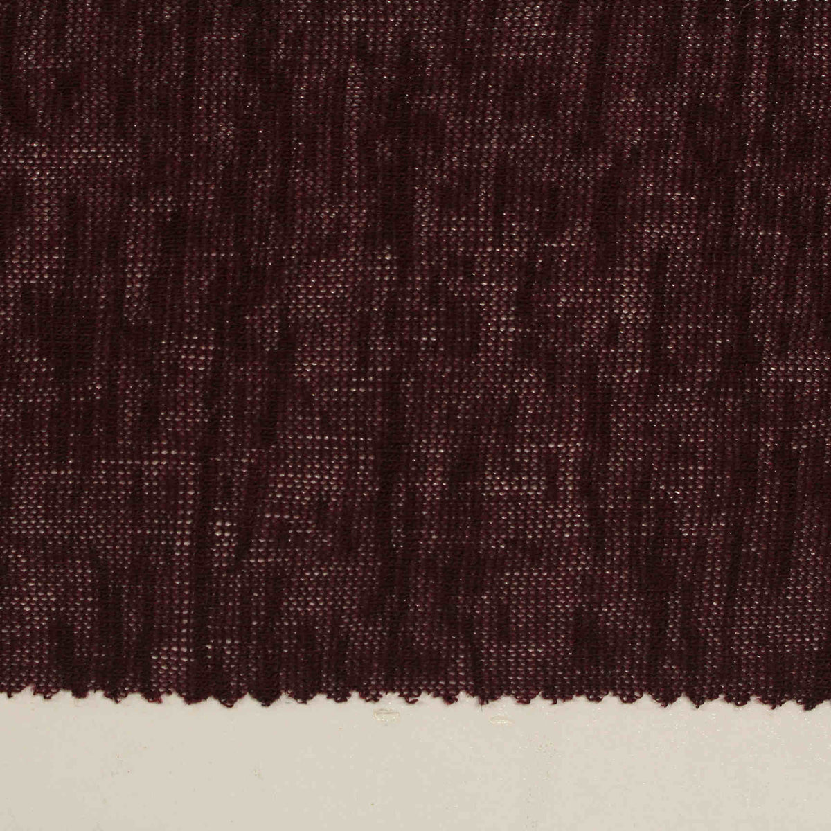 Dark Red Marl Chunky Knit, Viscose-Poly, 140 gsm