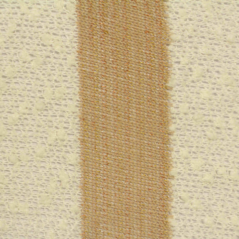 Cream Stripe Chunky Knit, Poly-Viscose