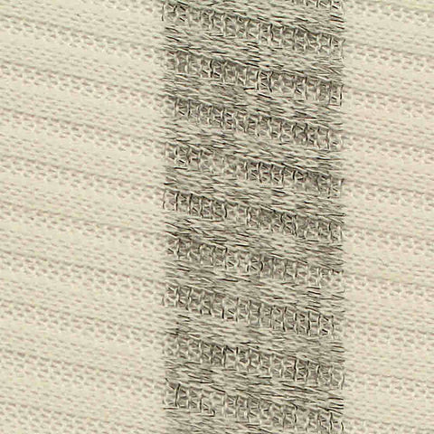 Light Cream Vertical-Stripe Rib Knit, Polyester