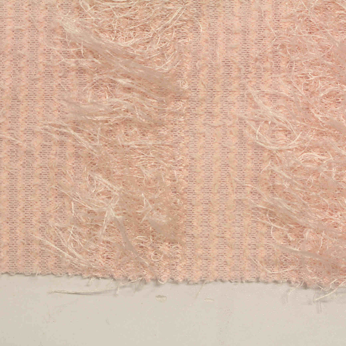 White Vertical-Stripe Jacquard, Polyester, 228 gsm