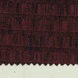 Dark Red Horizontal-Stripe Rib Knit, Viscose-Poly — texture