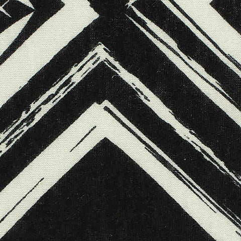 Black Brushstroke Jersey Knit, Polyester