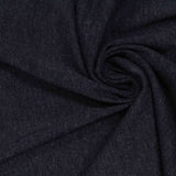 Dark Blue Marl Jersey Knit, Cotton-Poly