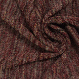 Polyester Metallic Stretch Chunky Knit Fabric, 184 gsm, 163 cm — Brown