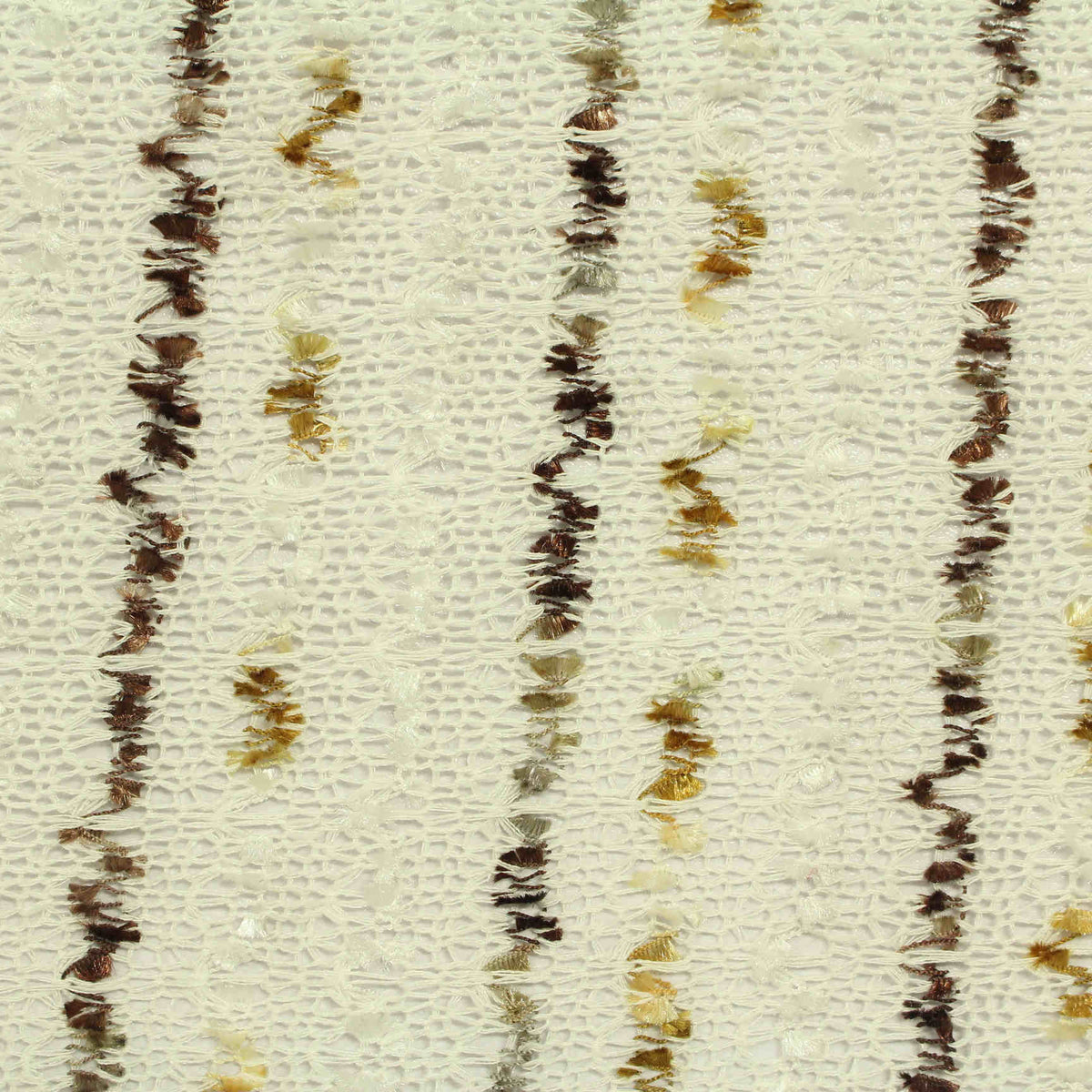 Brown Textured-Line Chunky Knit, Poly-Viscose