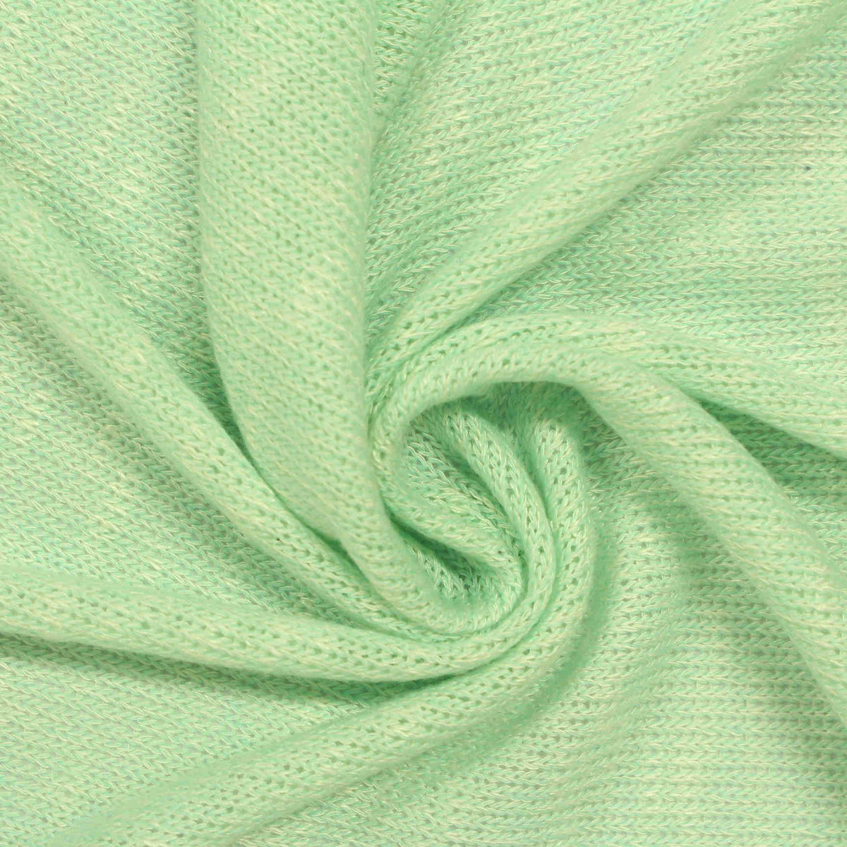 Viscose Polyester Stretch Chunky Knit Fabric, 170 gsm, 154 cm — Green