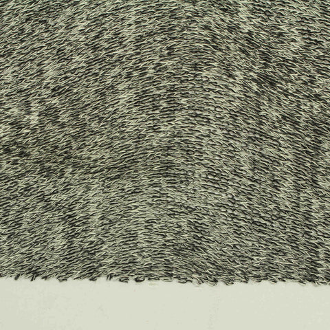 Black Marl Chunky Knit, Viscose-Poly, 150 gsm, 150 cm