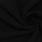 Polyester Stretch Knit Fabric, 201 gsm, 165 cm — Black