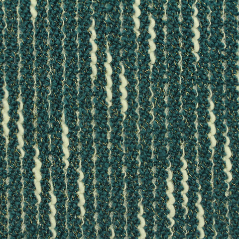 Cream Vertical-Stripe Chunky Knit, Poly-Cotton