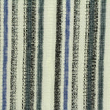 Blue Stripes Rib Knit, Poly-Viscose