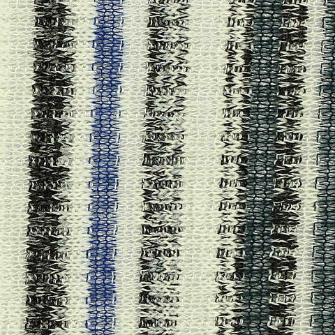 Blue Stripes Rib Knit, Poly-Viscose, 186 gsm