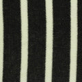 Black Vertical-Stripe Chunky Knit, Poly-Viscose, 96 gsm
