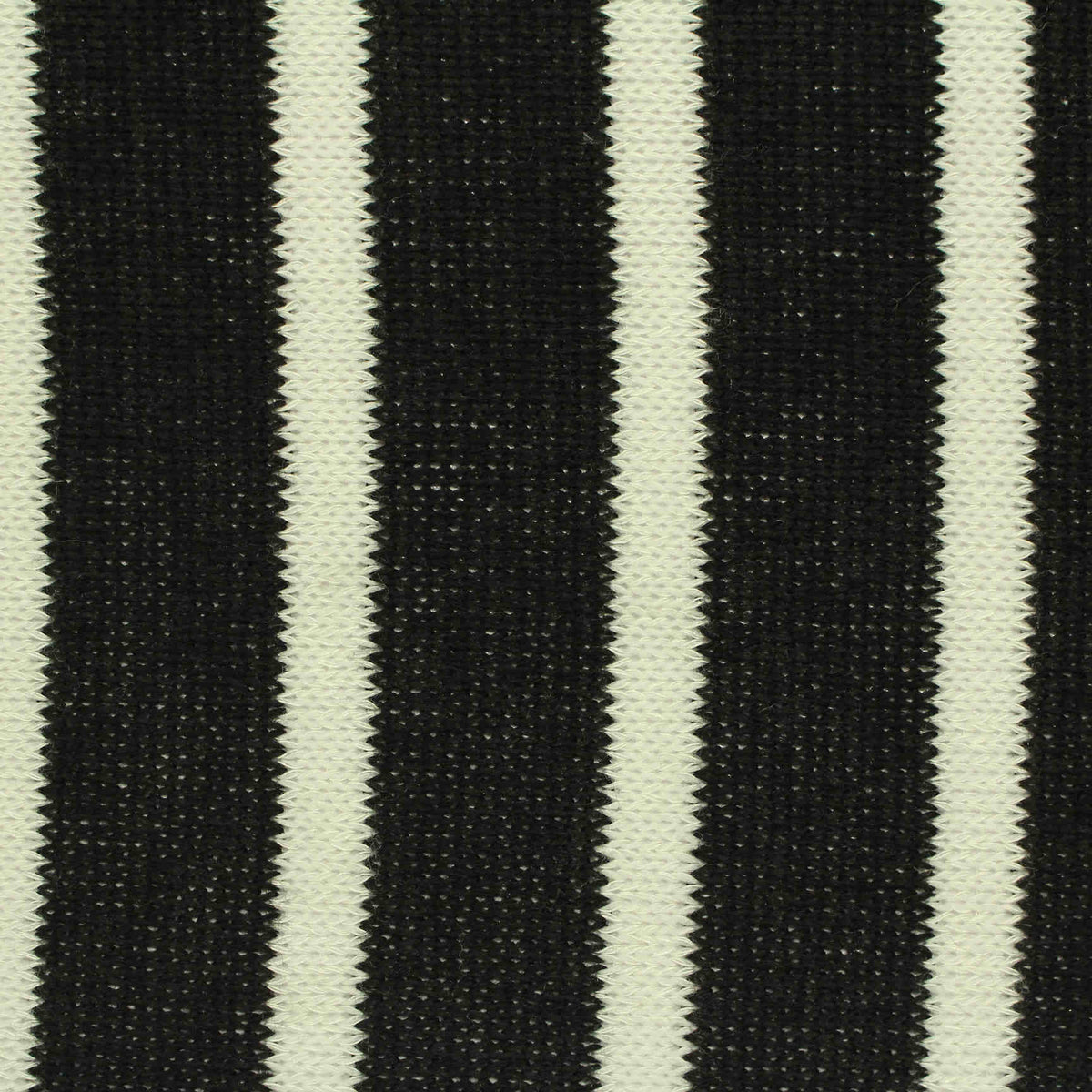 Black Vertical-Stripe Chunky Knit, Poly-Viscose, 96 gsm