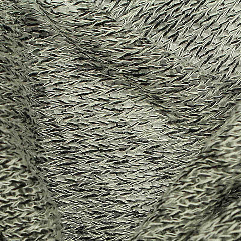 Grey Heathered-Marl Chunky Knit, Viscose-Poly, 155 gsm