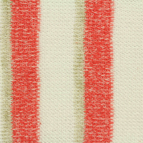 White Vertical-Stripe Chunky Knit, Viscose-Poly