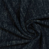 Dark Blue Heathered-Marl Chunky Knit, Viscose-Poly