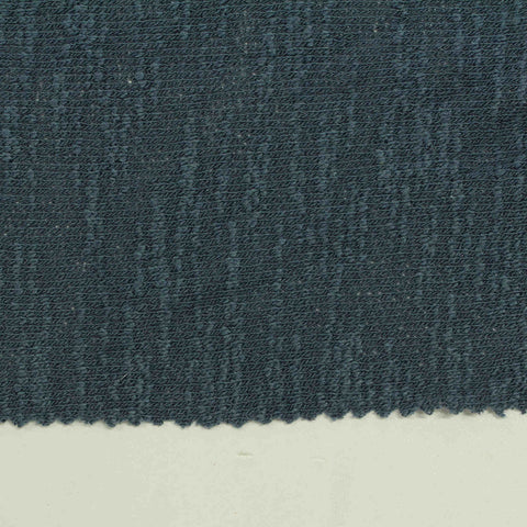 Dark Blue-Grey Textured Chunky Knit, Poly-Viscose