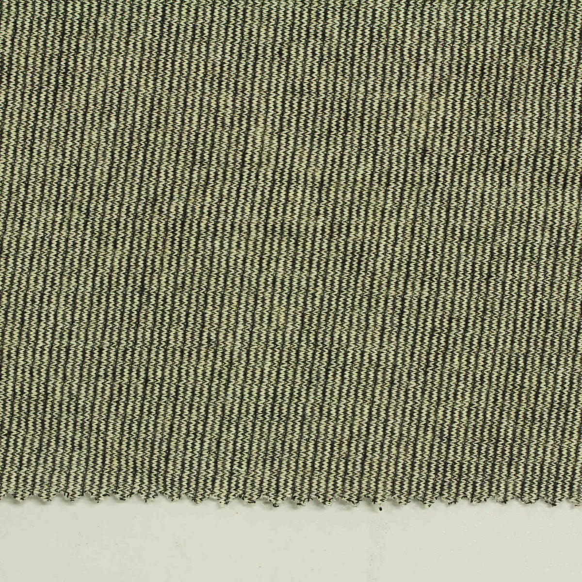 Dark Grey Vertical-Stripe Chunky Knit, Poly-Cotton