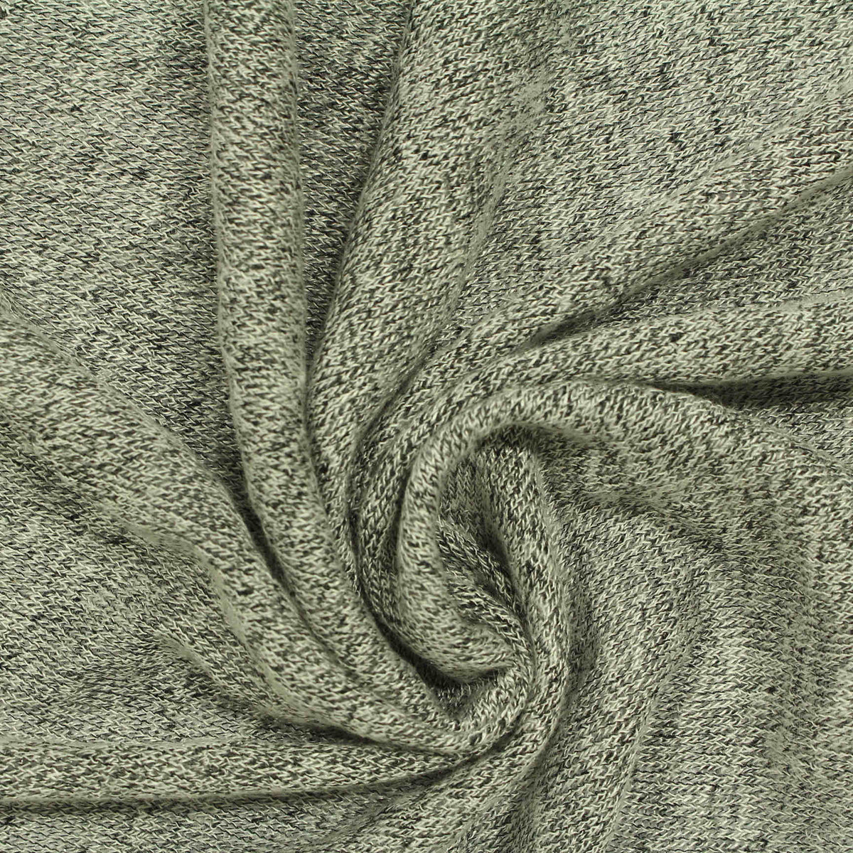 Dark Grey Marl Chunky Knit, Viscose-Poly, 141 gsm