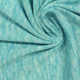 Aqua Marl Rib Knit, Poly-Viscose