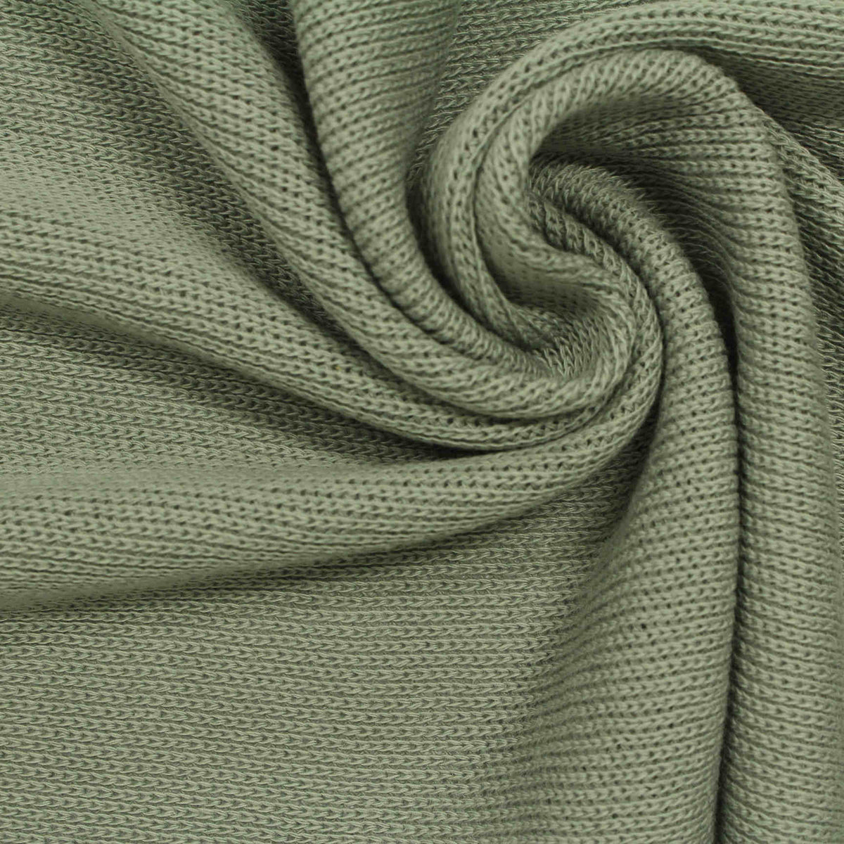 100% Cotton Chunky Knit Fabric, 210 gsm — Green