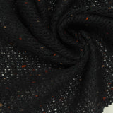 Black Marl Chunky Knit, Poly-Cotton