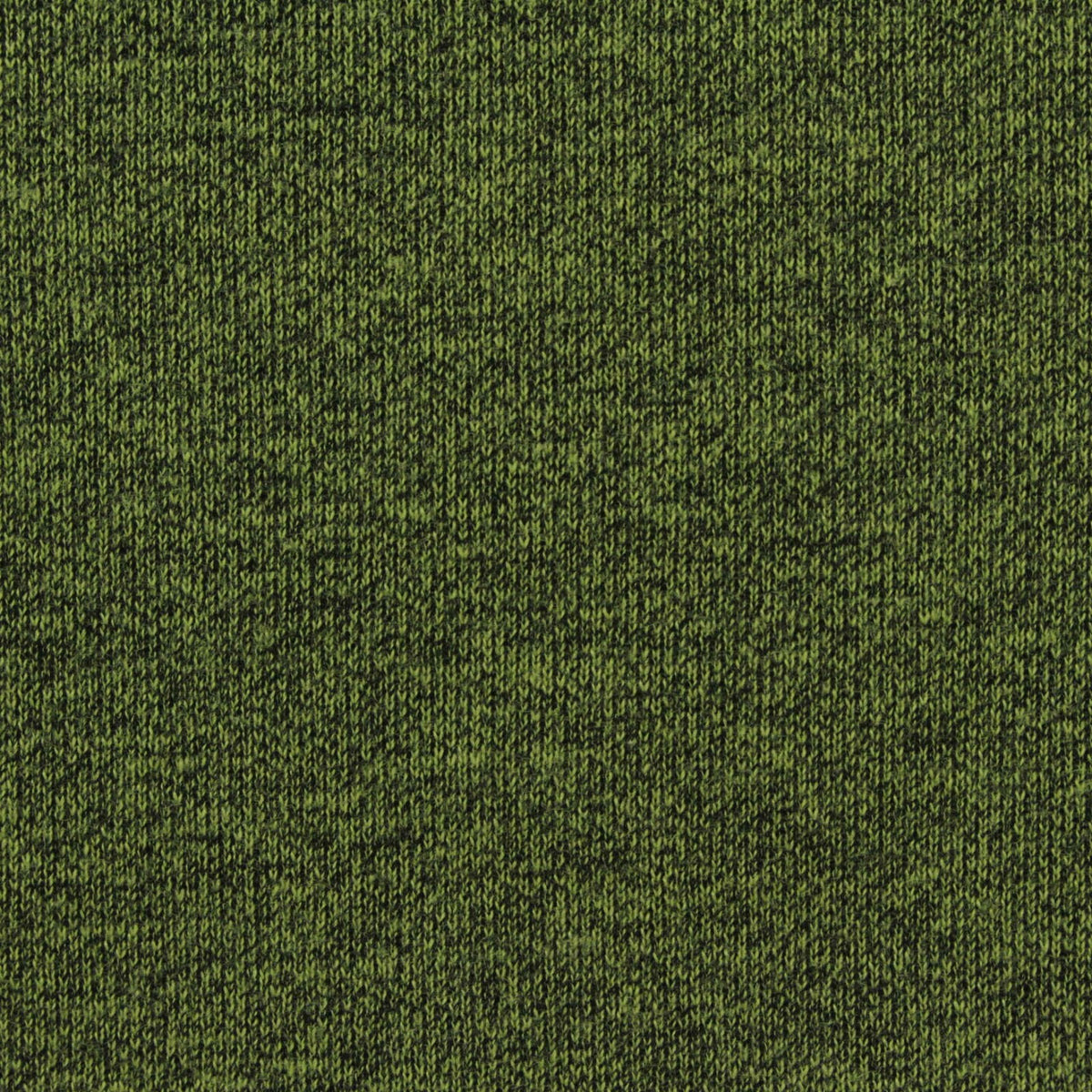 Olive Heathered-Marl Interlock Knit, Cotton-Poly