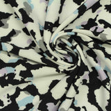 Black Animal Print Knit, Polyester