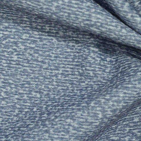 Blue Marl Knit, Polyester, 183 gsm