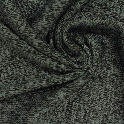 Dark Grey Marl Chunky Knit, Polyester, 290 gsm