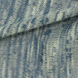 Blue Heathered-Marl Chunky Knit, Poly-Viscose — texture