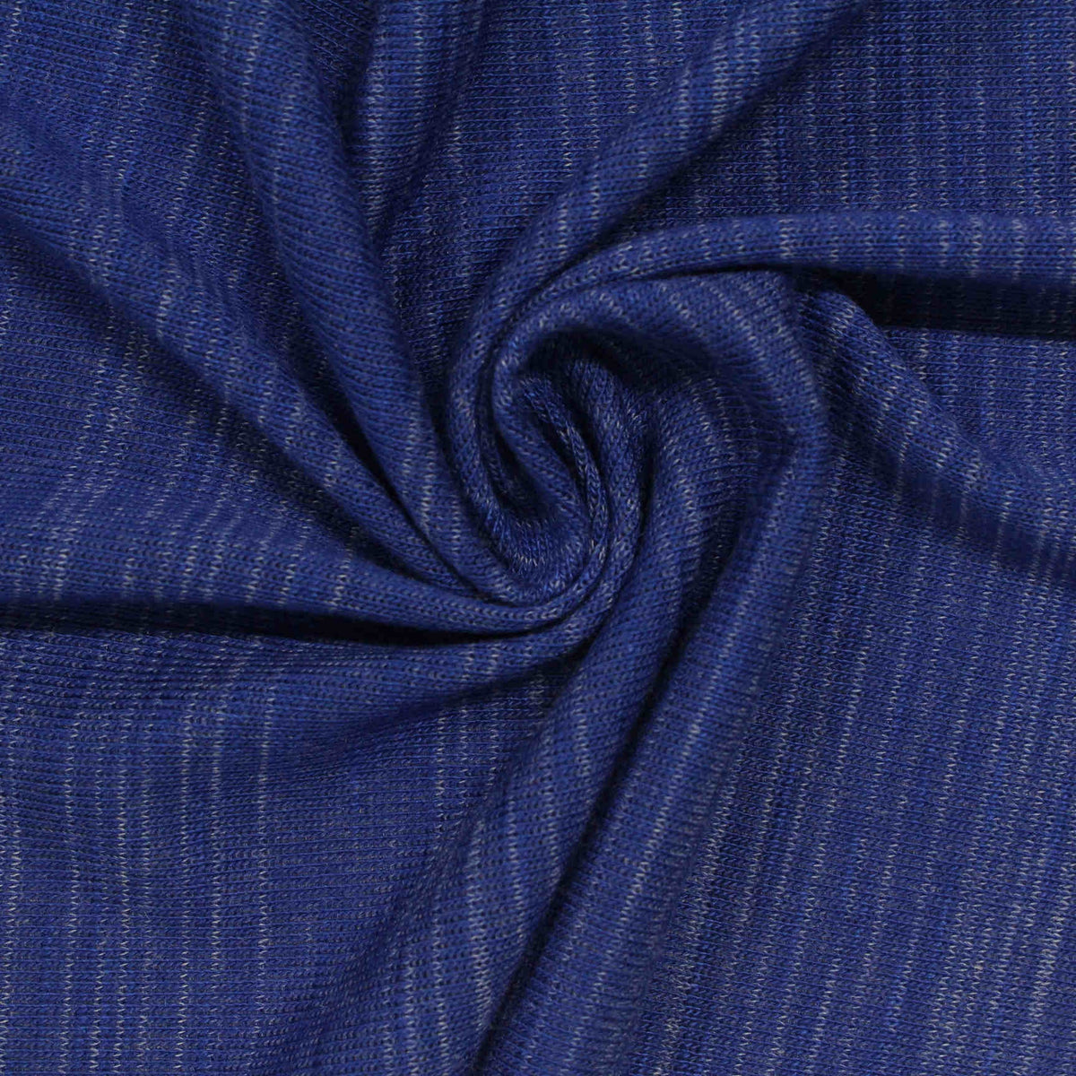 Blue Marl Jersey Knit, Viscose-Poly, 206 gsm