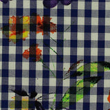 Purple Watercolor-Floral Woven, Cotton — texture