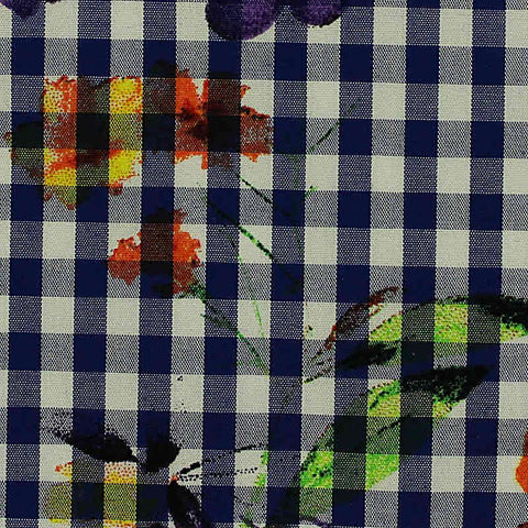 Purple Watercolor-Floral Woven, Cotton