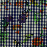 Purple Watercolor-Floral Woven, Cotton