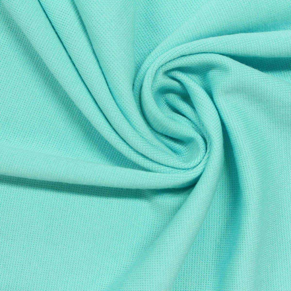 Polyester Stretch Interlock Knit Fabric, 250 gsm, 170 cm — Green
