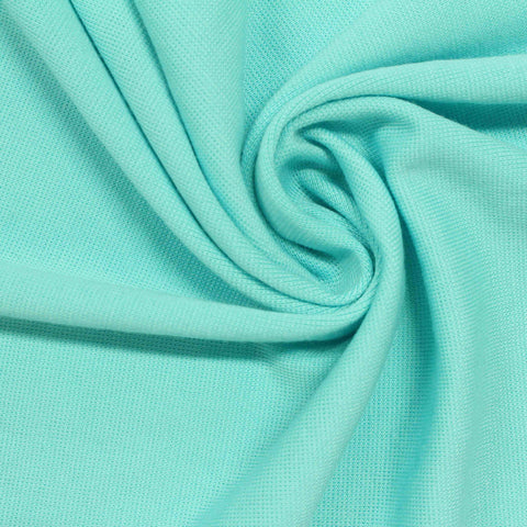 Polyester Stretch Interlock Knit Fabric, 250 gsm, 170 cm — Green