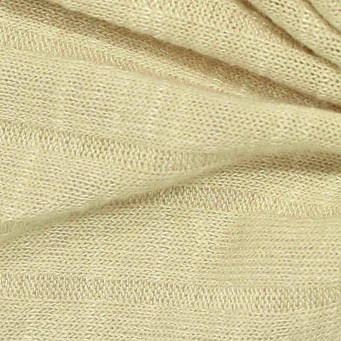 Viscose Polyester Stretch Rib Knit Fabric, 215 gsm, 160 cm — Beige
