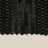 Black Abstract Chunky Knit, Polyester — texture