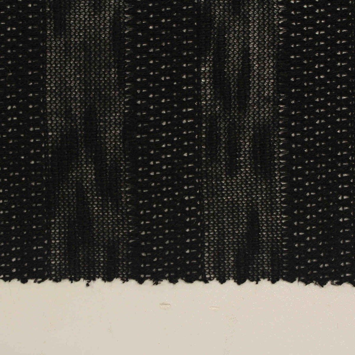 Black Abstract Chunky Knit, Polyester, 200 gsm