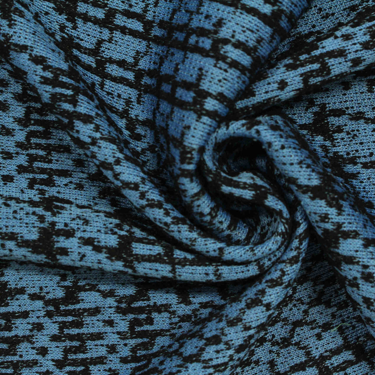 Black Abstract Jacquard, Poly-Viscose, 305 gsm, 160 cm