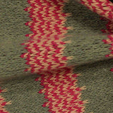 Jacquard Acrylic Polyester Knit Fabric, 230 gsm, 160 cm — Khaki — texture