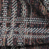 Dark Grey Plaid Jacquard, Viscose-Poly — texture