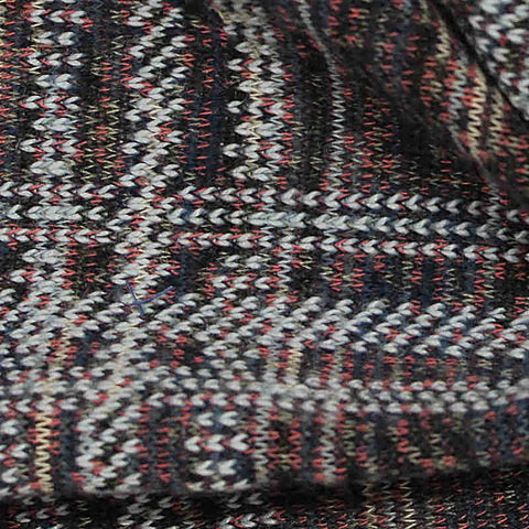 Dark Grey Plaid Jacquard, Viscose-Poly, 240 gsm