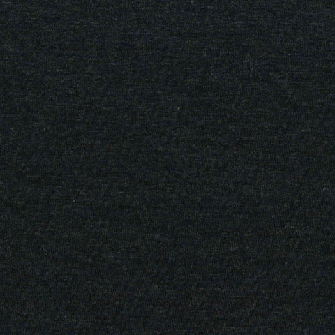 Dark Grey Marl Jersey Knit, Cotton, 155 gsm, 163 cm