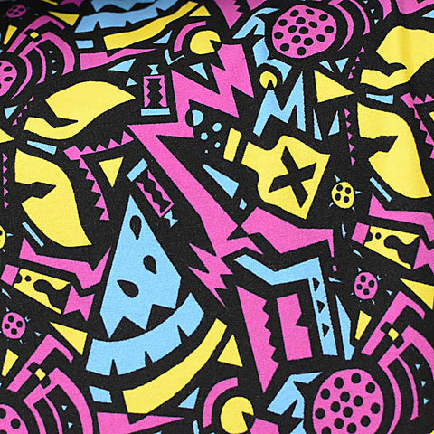 Pink Abstract Jersey Knit, Cotton, 190 gsm