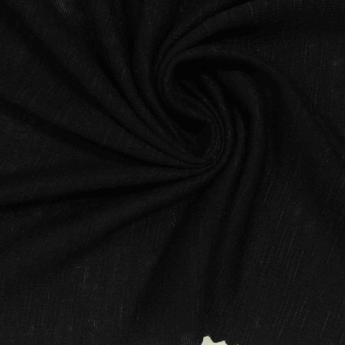 Slub 100% Viscose Jersey Knit Fabric, 140 gsm, 165 cm — Black
