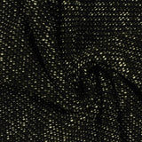 Black Marl French Terry, Poly-Cotton