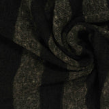 Heathered Grey Vertical-Stripe Chunky Knit, Poly-Cotton