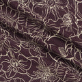 Cream Floral Poplin, Cotton